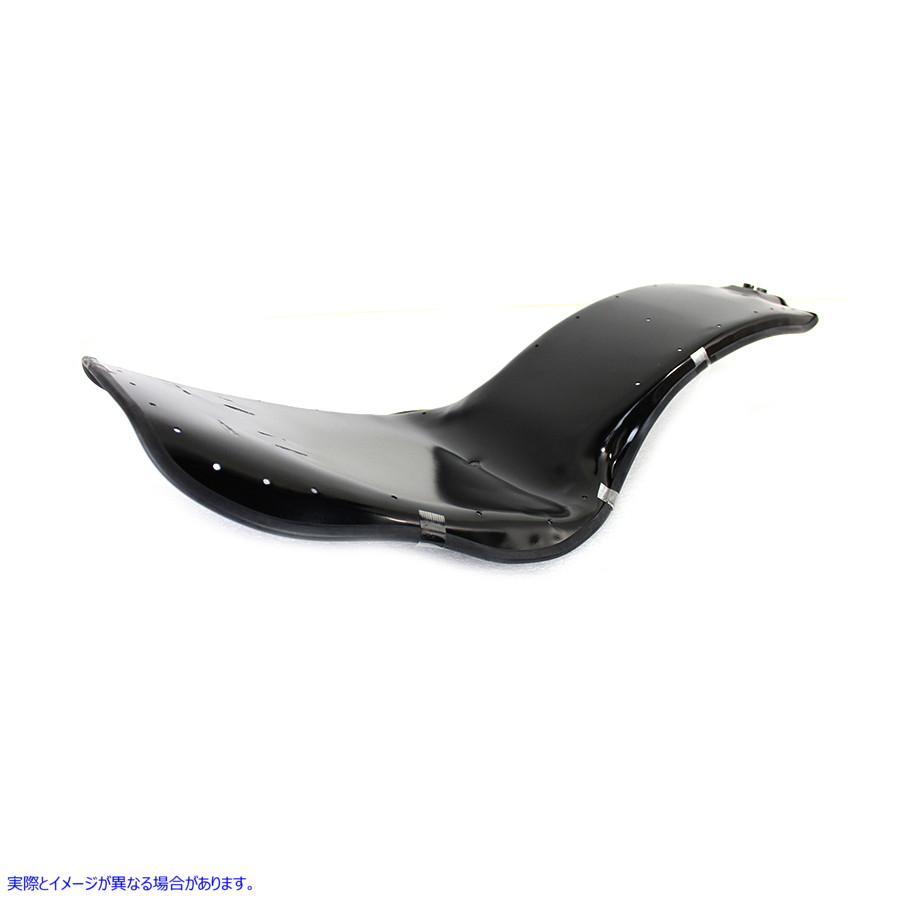 47-8601A バナナシートパン ブラック塗装 取寄せ Vツイン Banana Seat Pan Painted Black (検索用／ Corbin Gentry 65083P