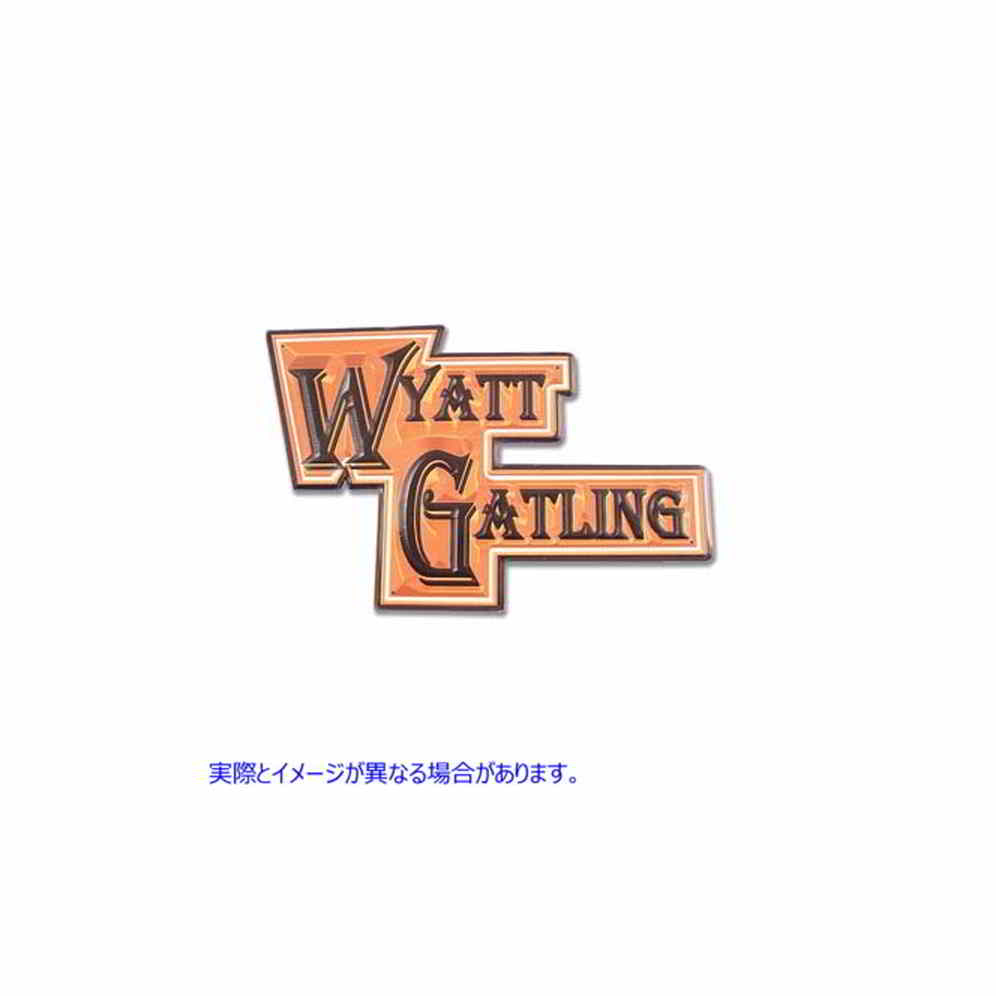 48-0103 ワイアット ガトリング ディーラー サイン Wyatt Gatling Dealer Sign 取寄せ Vツイン (検索用／