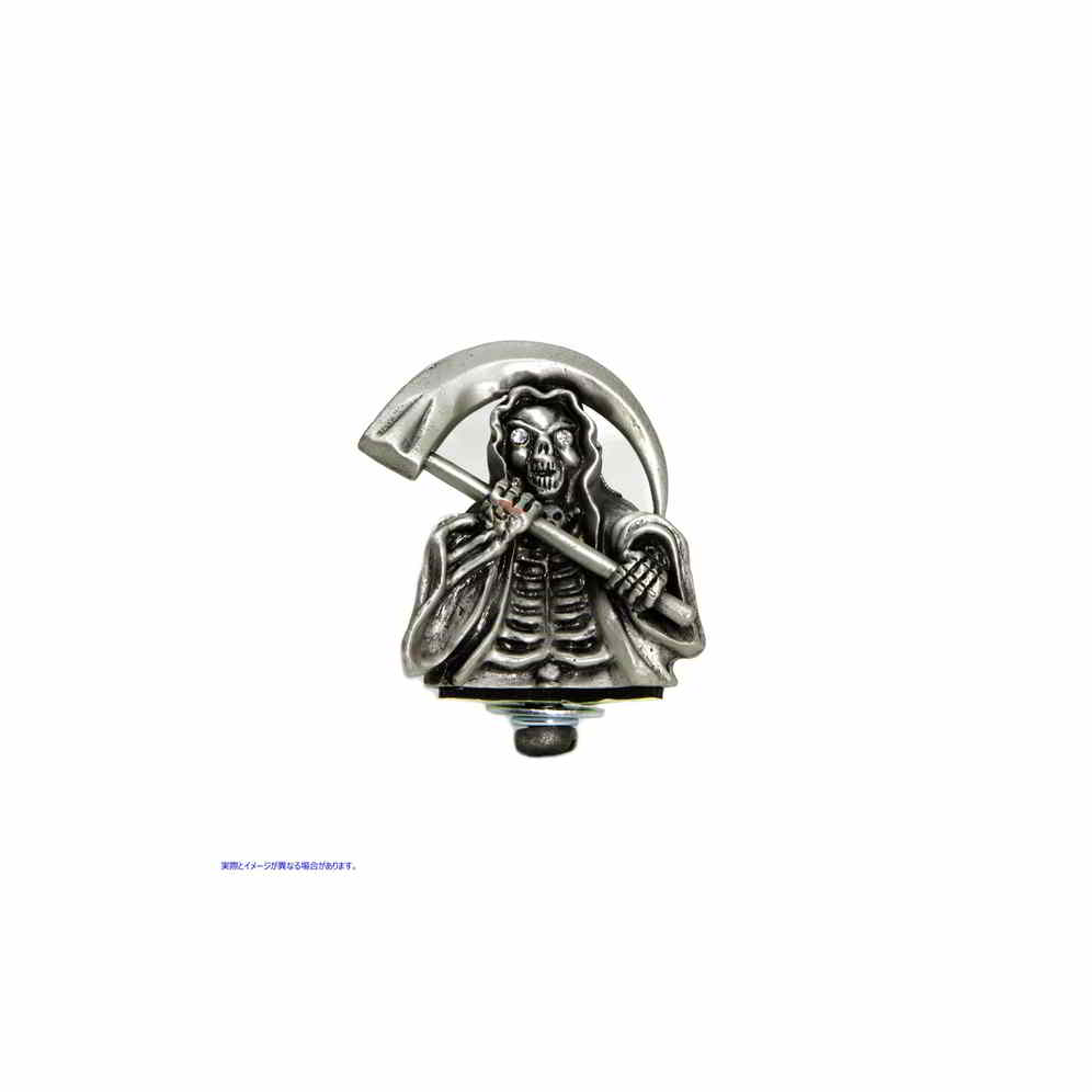 48-0135 グリムリーパー フロントフェンダートップオーナメント シルバー Grim Reaper Front Fender Top Ornament Silver 取寄せ