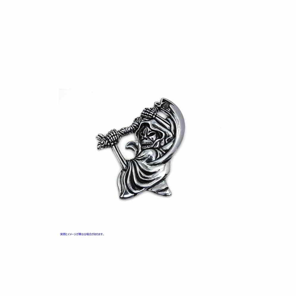 48-0492 Pewter Grim Reaper Emblem 取寄せ Vツイン (検索用／ V-Twin