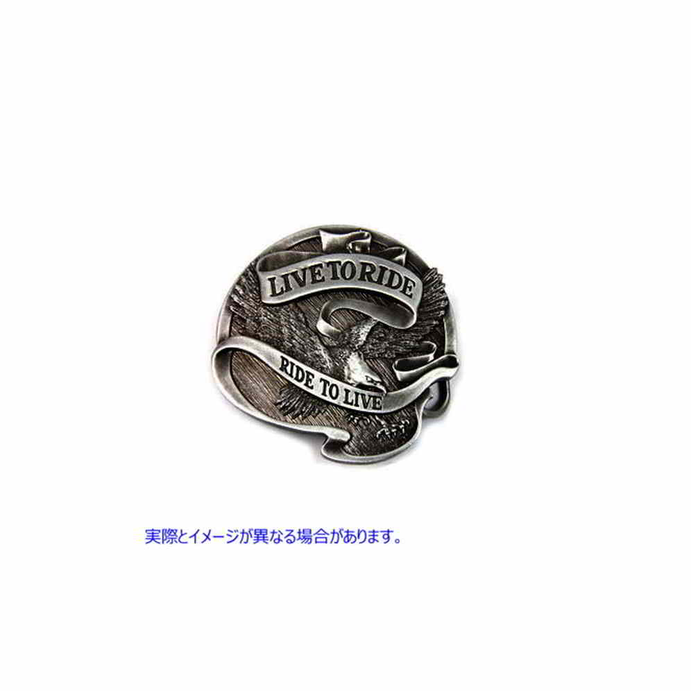 48-0937 ライブ トゥ ライド 75 周年記念ベルト バックル Live to Ride 75 Anniversary Belt Buckle 取寄せ Vツイン (検索用／