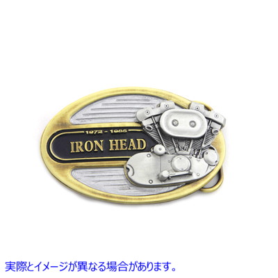 48-1351 アイアンヘッドベルトバックル Ironhead Belt Buckle 取寄せ Vツイン (検索用／ V-Twin