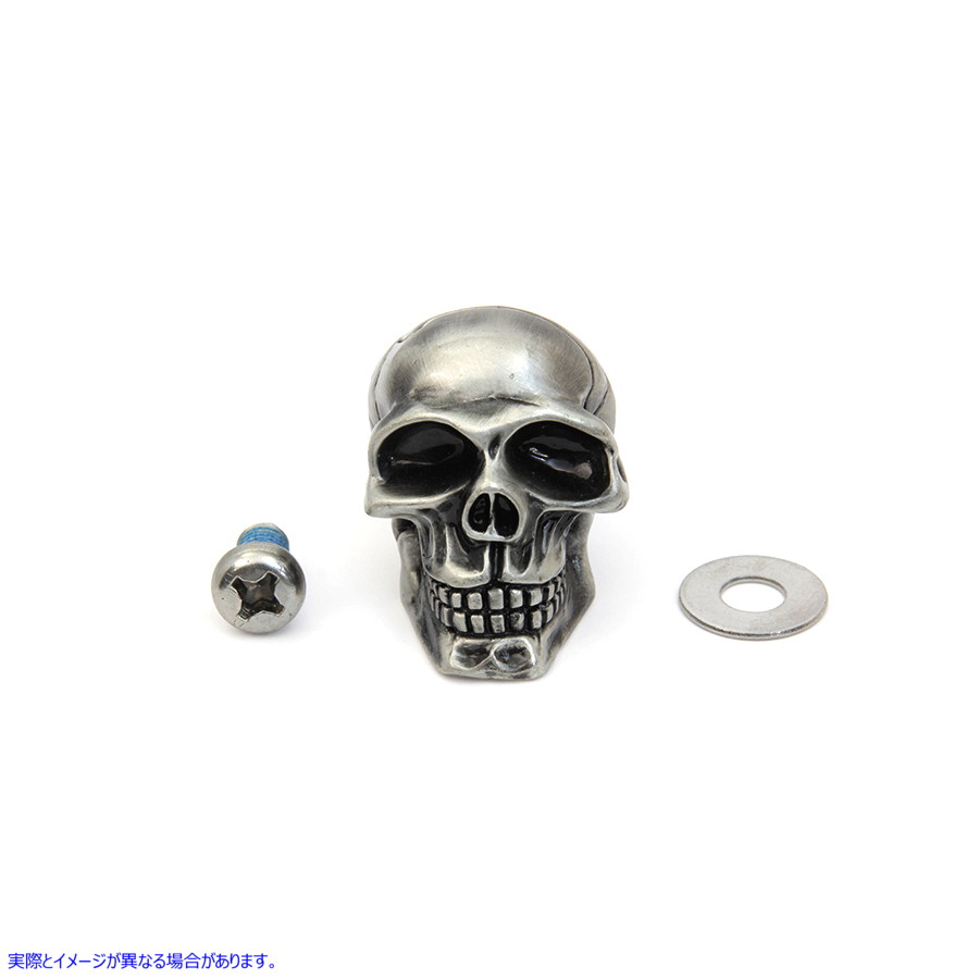 48-1392 スカルセットアンティークシルバー Skull Set Antique-Silver 取寄せ Vツイン (検索用／ V-Twin