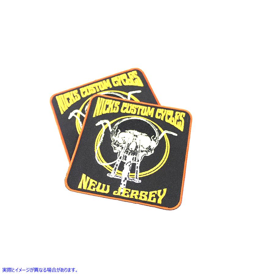 48-1396 Nick のカスタム サイクル NJ パッチ セット Nick's Custom Cycle NJ Patch Set 取寄せ Vツイン (検索用／