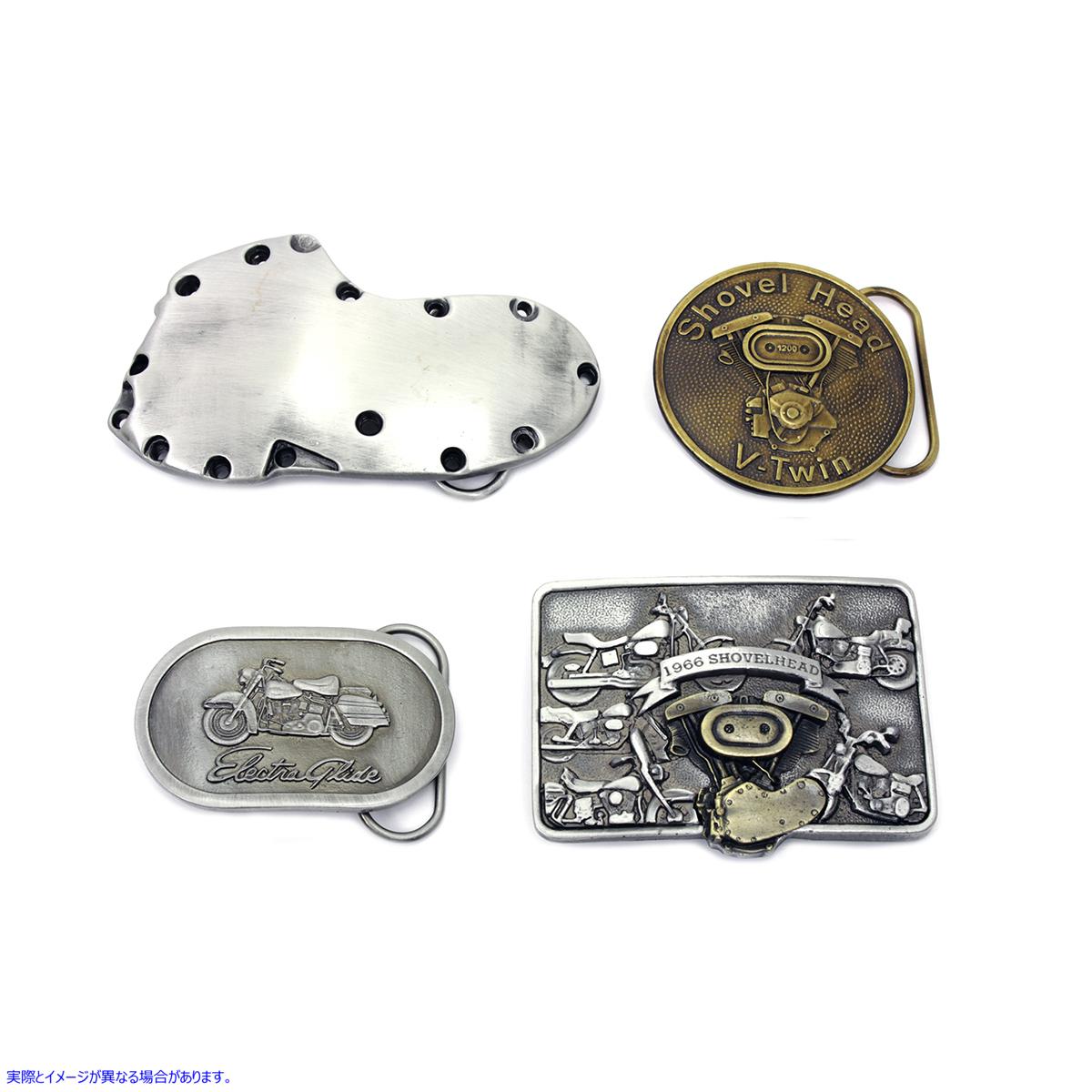 48-1521 V-Twin ショベルヘッド シリーズ ベルト バックル セット V-Twin Shovelhead Series Belt Buckle Set 取寄せ Vツイン (