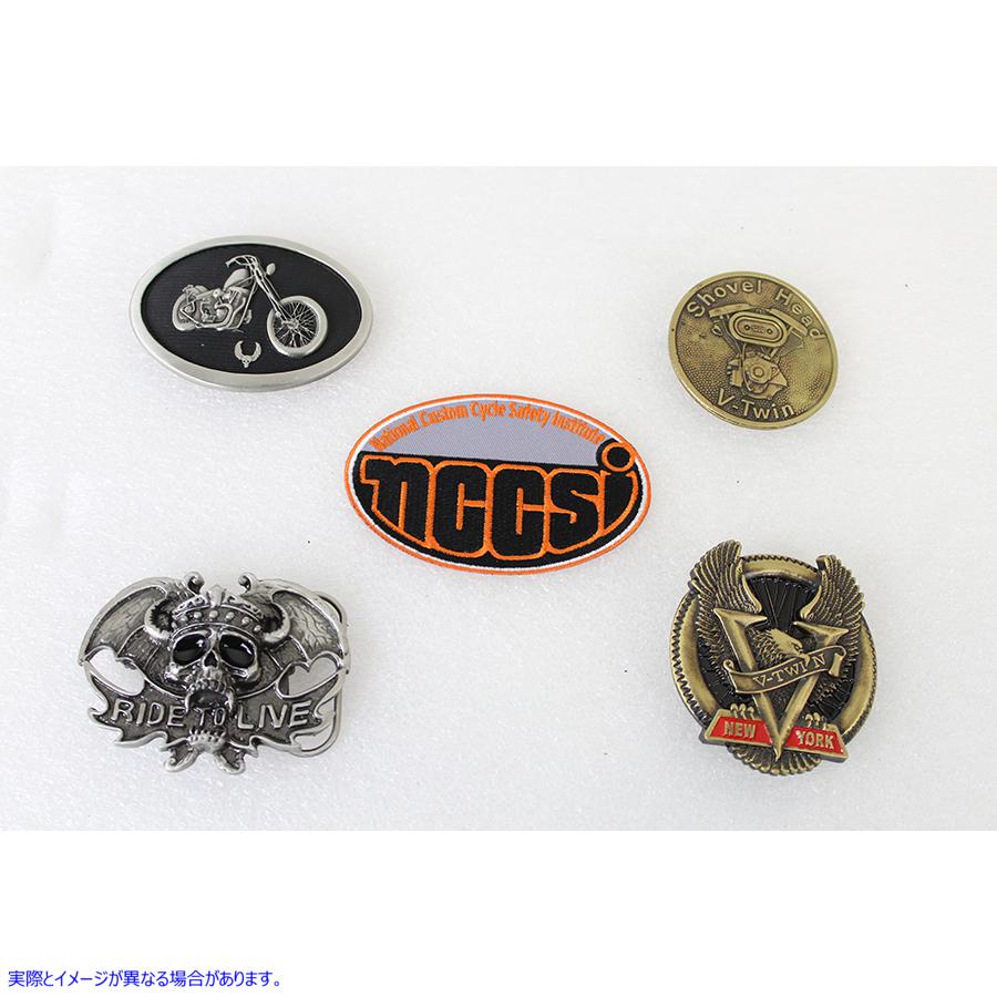 48-1527 Vツインチョッパーシリーズ ベルトバックルセット V-Twin Chopper Series Belt Buckle Set 取寄せ Vツイン (検索用／