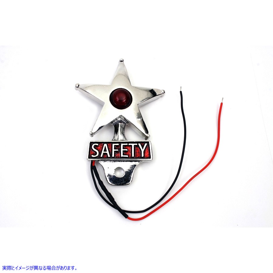 48-1618 LEDランプ付き安全ナンバープレートトッパー Safety License Plate Topper with LED Lamp 取寄せ Vツイン (検索用／