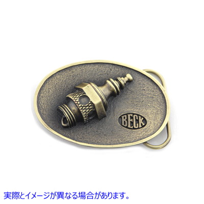 48-1633 ベック スパークプラグ ベルト バックル Beck Spark Plug Belt Buckle 取寄せ Vツイン (検索用／