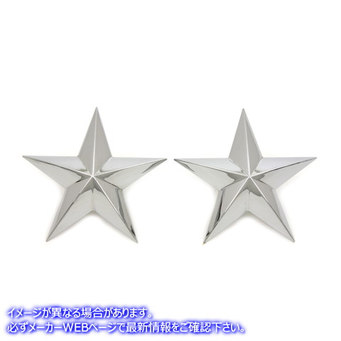 48-1652 クロム装飾星スタッドセット Chrome Decorative Star Stud Set 取寄せ Vツイン (検索用／ V-Twin