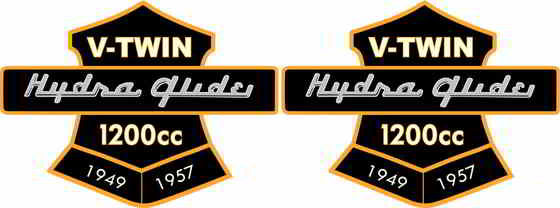 48-1872 1949 ～ 1957 年のハイドラ グライド パッチ 1949-1957 Hydra Glide Patches 取寄せ Vツイン (検索用／