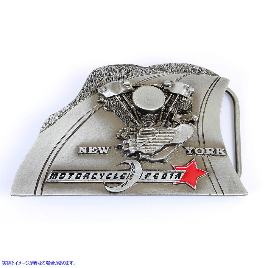 48-1892 バイクペディア ベルトバックル Motorcyclepedia Belt Buckle 取寄せ Vツイン (検索用／