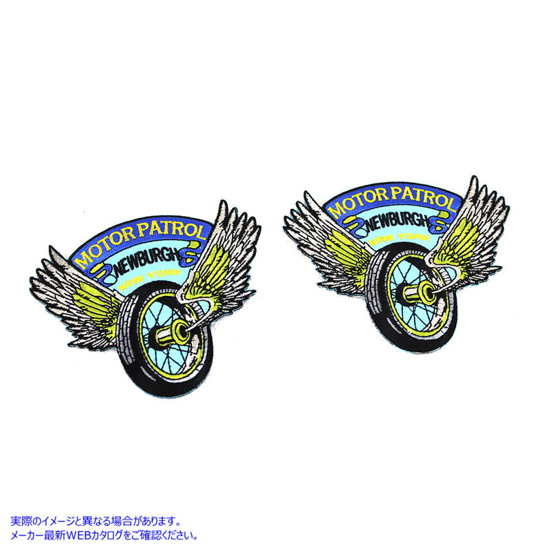 48-2178 ニューヨーク州ニューバーグ警察モーターパトロールのパッチ Police Motor Patrol Newburgh NY Patches 取寄せ Vツイン