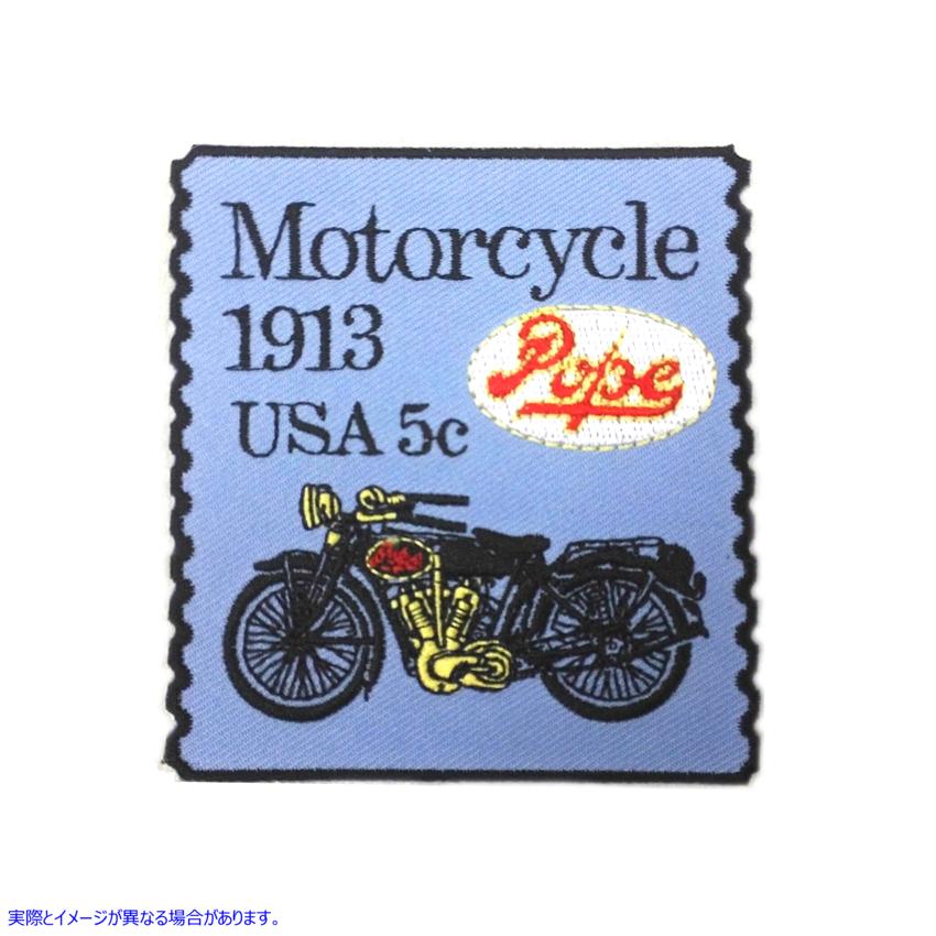 48-2311 1913 モーターサイクル スタンプ パッチ 1913 Motorcycle Stamp Patches 取寄せ Vツイン (検索用／