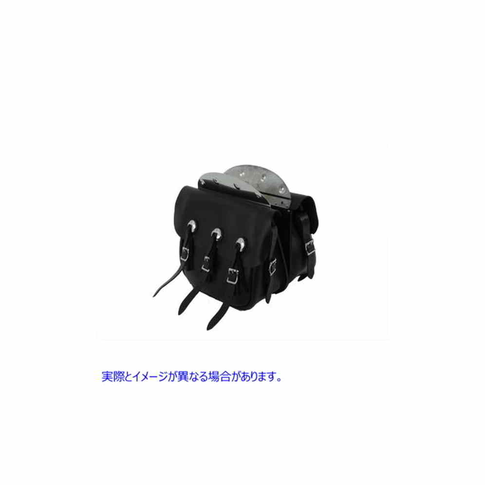 48-3121 レプリカブラックレザーサドルバッグセット 取寄せ Vツイン Replica Black Leather Saddlebag Set (検索用／ Pac-Kit PK