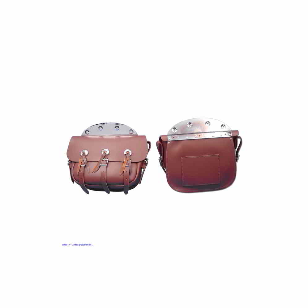 48-3144 ブラウンレザーレプリカサドルバッグセット 取寄せ Vツイン Brown Leather Replica Saddlebag Set (検索用／ Pac-Kit 37