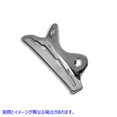 49-0076 クローム左側タンクハンドシフターゲート Chrome Left Side Tank Hand Shifter Gate 取寄せ Vツイン (検索用／33789-37