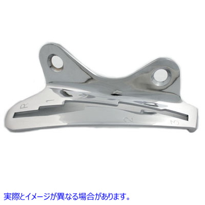 49-0147 クローム左側タンクハンドシフターゲート Chrome Left Side Tank Hand Shifter Gate 取寄せ Vツイン (検索用／33786-40