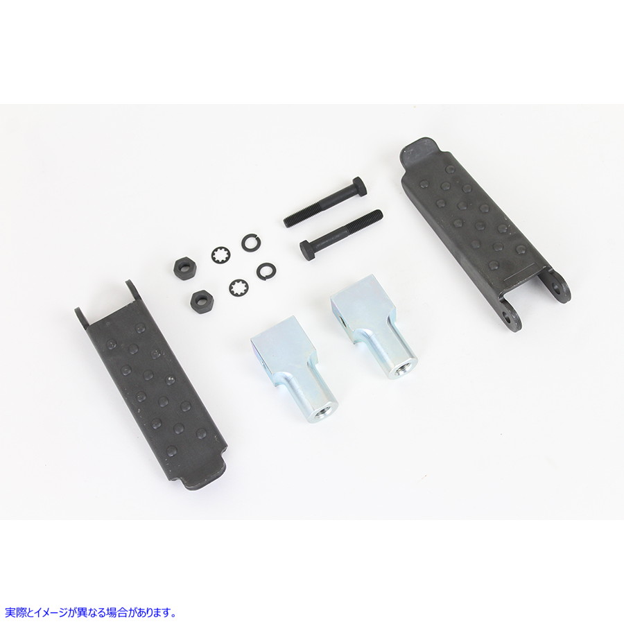 49-0177 パーカーライズドリアステップセット Parkerized Rear Footpeg Set 取寄せ Vツイン (検索用／52652-29