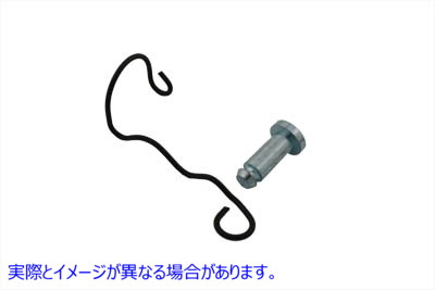 49-0242 亜鉛クレビスピン（スプリングクリップ付き） 取寄せ Vツイン Zinc Clevis Pin with Spring Clip (検索用／