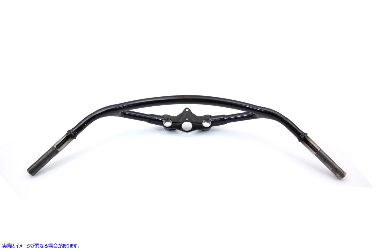 49-0339 ハリウッド スタイル ハンドルバー ブラック 取寄せ Vツイン Hollywood Style Handlebars Black (検索用／