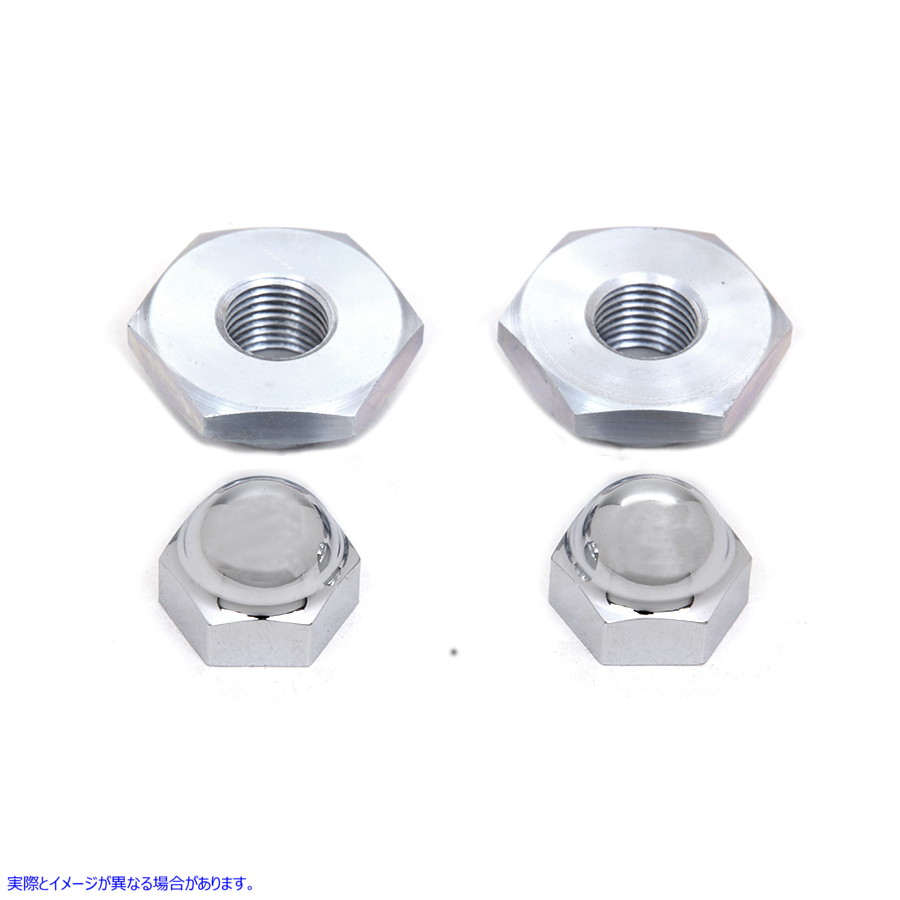 49-0524 スプリングフォークロッドトップナットセット 取寄せ Vツイン Spring Fork Rod Top Nut Set (検索用／45648-36