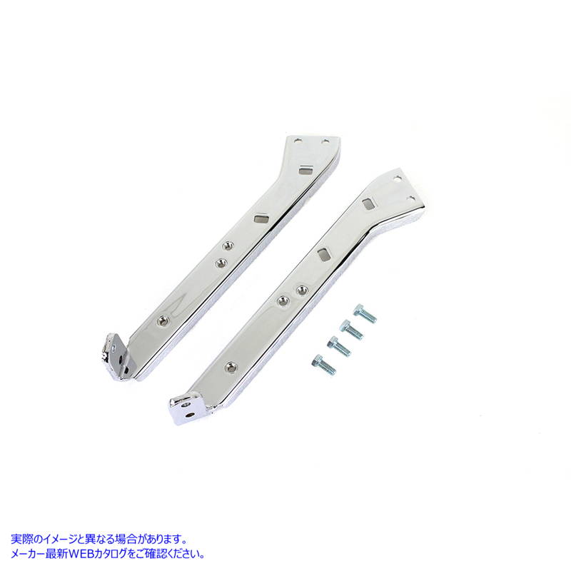 49-0532 クローム サドルバッグ ガード キット 強化ブラケット Chrome Saddlebag Guard Kit Reinforced Brackets 取寄せ Vツイン