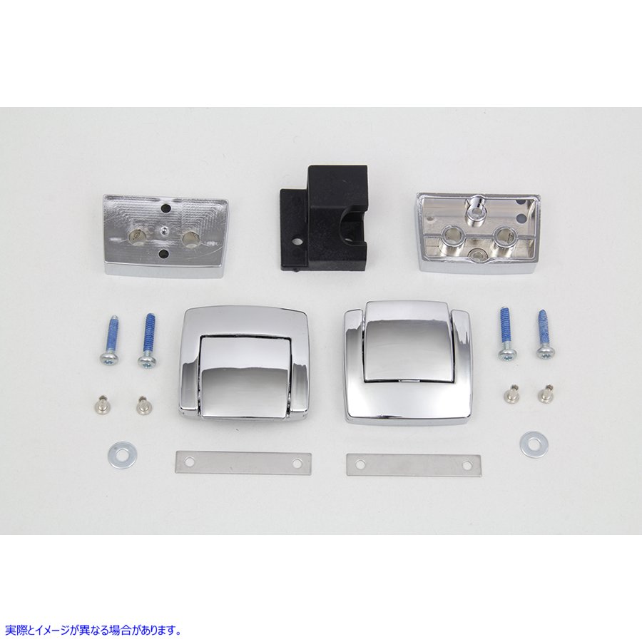 49-0554 ツアーパック交換用ラッチキット クローム Tour-Pak Replacement Latch Kit Chrome 取寄せ Vツイン (検索用／