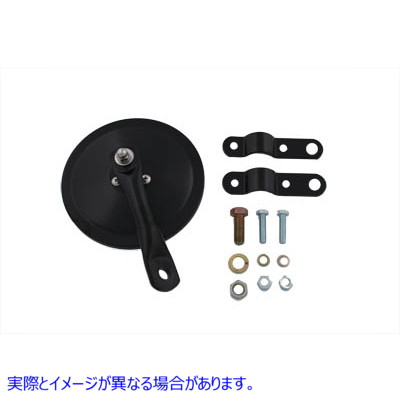 49-0658 レプリカミラーブラック 取寄せ Vツイン Replica Mirror Black (検索用／
