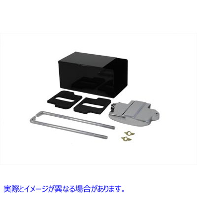 49-0795 バッテリーボックスキット（トップとロッド付き） 取寄せ Vツイン Battery Box Kit with Top and Rods (検索用／