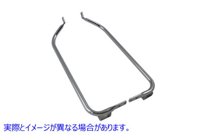 49-0798 ロアサドルバッグガードセット クローム Lower Saddlebag Guard Set Chrome 取寄せ Vツイン (検索用／46565-04 49207-04