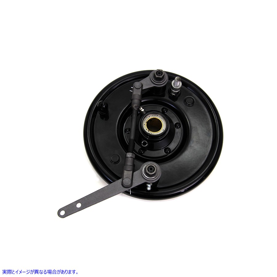 49-0853 デュアル カム ブレーキ バッキング プレート アセンブリ ブラック Dual Cam Brake Backing Plate Assembly Black 取寄