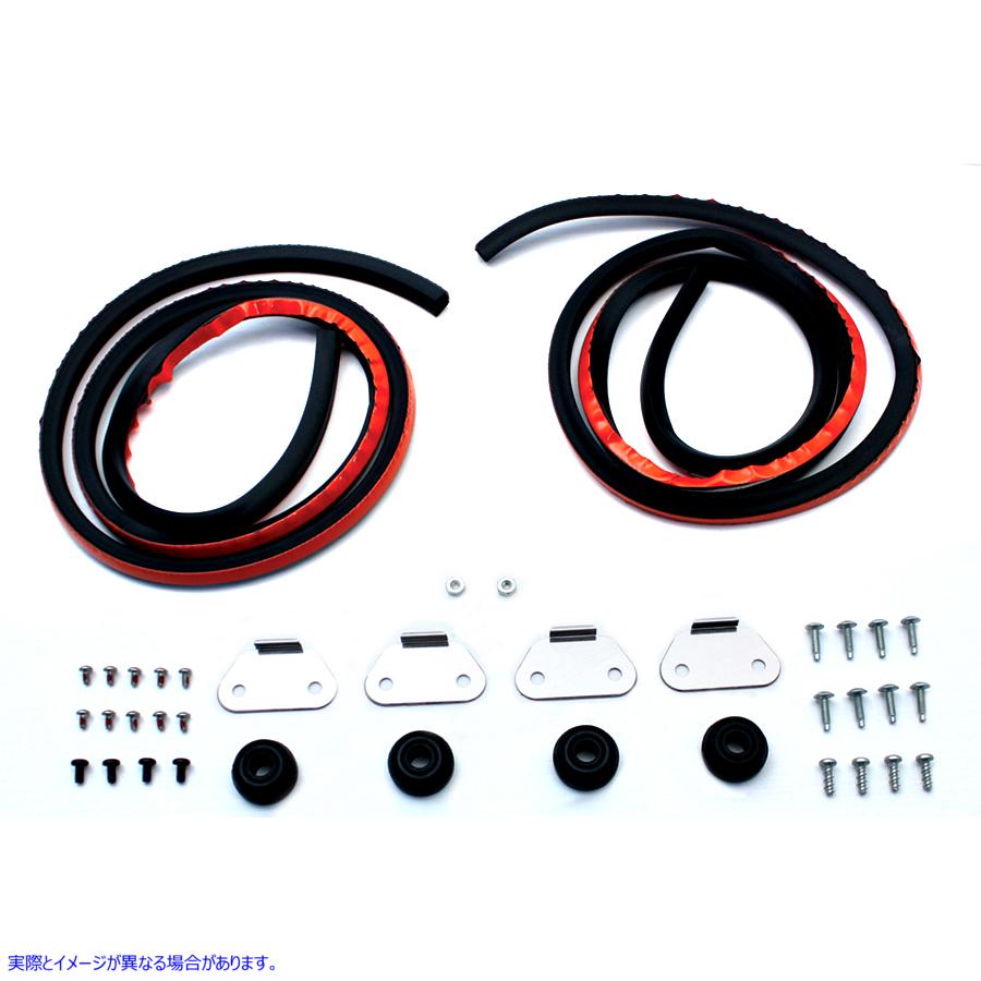 49-0856 サドルバッグリッドハードウェアキット Saddlebag Lid Hardware Kit 取寄せ Vツイン (検索用／90925-08