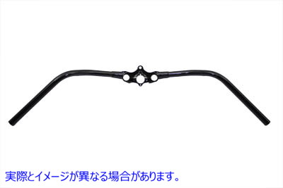 49-0897 オフセット スプリング フォーク 1 インチ ハンドルバー ブラック 取寄せ Vツイン Offset Spring Fork 1 inch Handlebar