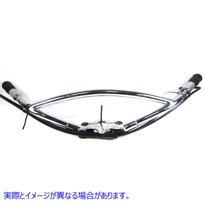 49-0901 スプリングフォーク インライン ハンドルバー クローム 取寄せ Vツイン Spring Fork Inline Handlebar Chrome (検索用／