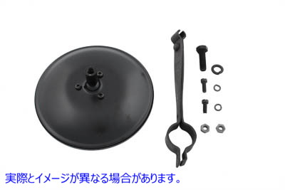 49-0912 レプリカ 5 インチ ラウンド ミラー ブラック Replica 5 inch Round Mirror Black 取寄せ Vツイン (検索用／11350-34