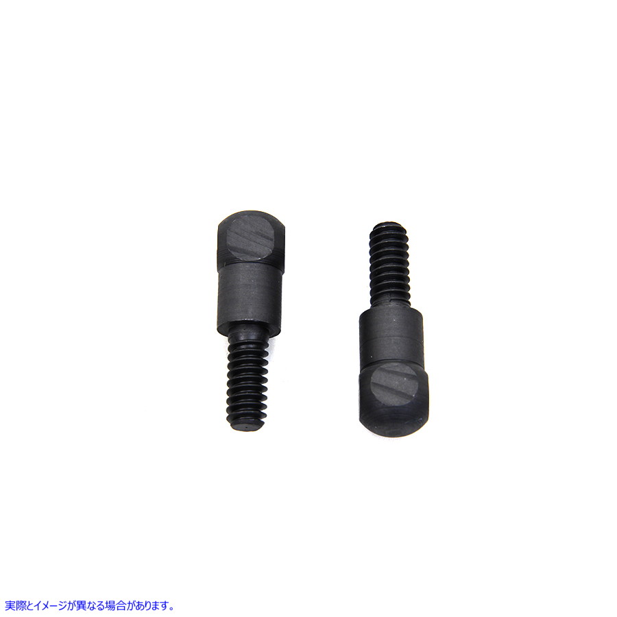 49-0975 フロントブレーキレバークランプネジ パーカーライズド 取寄せ Vツイン Front Brake Lever Clamp Screws Parkerized (検