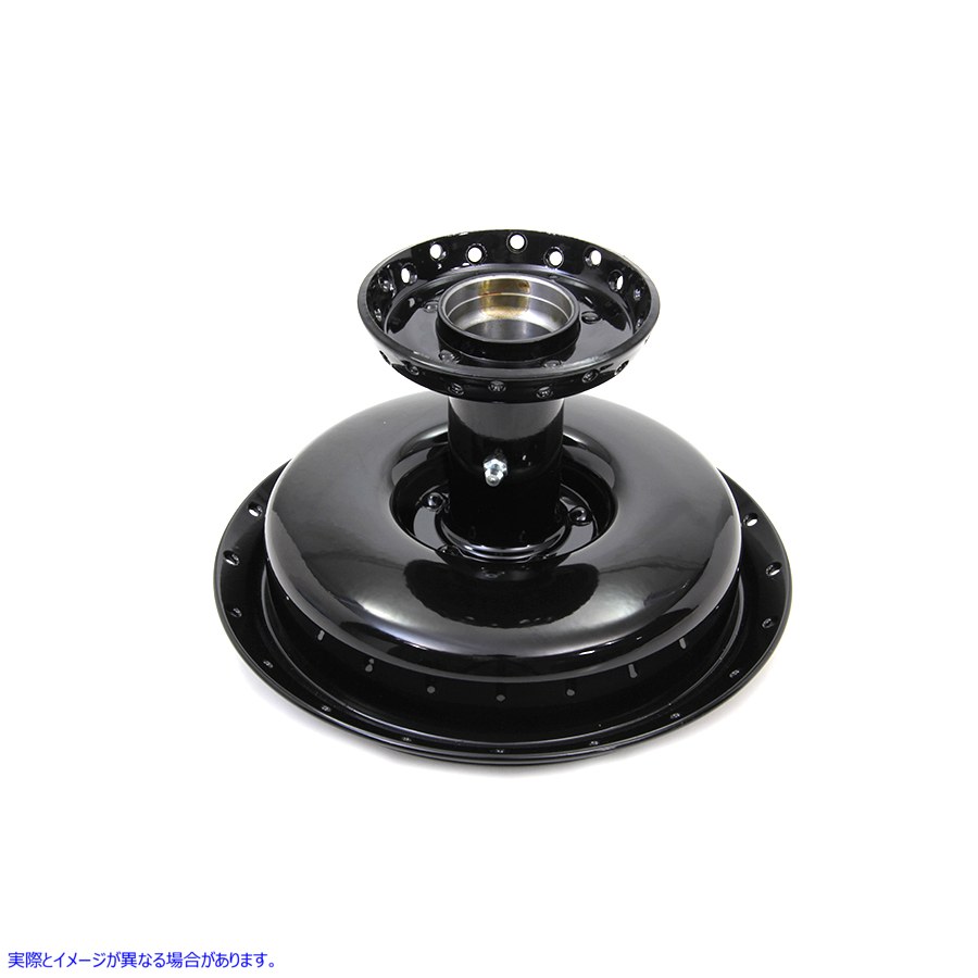 49-1275 前輪ハブとブレーキドラム ブラック Front Wheel Hub and Brake Drum Black 取寄せ Vツイン (検索用／