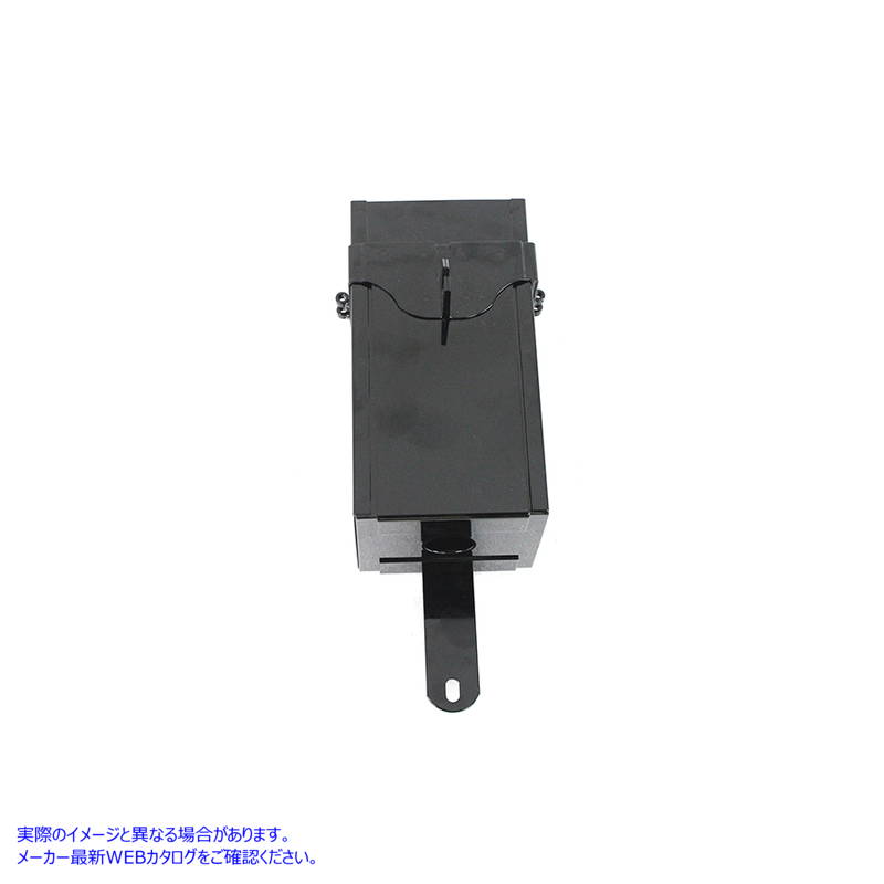 49-1333 黒色粉体塗装バッテリーボックス Black Powder Coated Battery Box 取寄せ Vツイン (検索用／