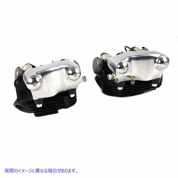 49-1353 1936 EL ナックルヘッド シリンダー ヘッド セット ブラック 1936 EL Knucklehead Cylinder Head Set Black 取寄せ Vツ