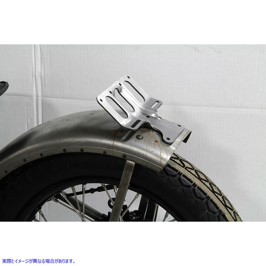 49-1665 パーカーライズド アーミー テールランプ ブラケット 取寄せ Vツイン Parkerized Army Tail Lamp Bracket (検索用／