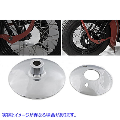 49-1924 スプリングフォークフロントホイールキャップセット Spring Fork Front Hubcap Set 取寄せ Vツイン (検索用／