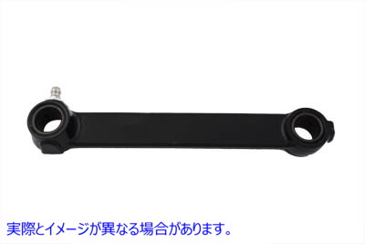 49-2006 ブラックのフロントブレーキシャックルバー 取寄せ Vツイン Black Front Brake Shackle Bar (検索用／44210-40