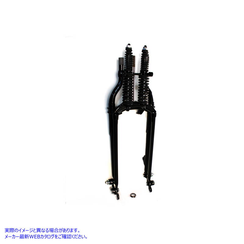 49-2408 20 インチ インライン スプリング フォーク アセンブリ ブラック +2 インチ 20 inch Inline Spring Fork Assembly Black