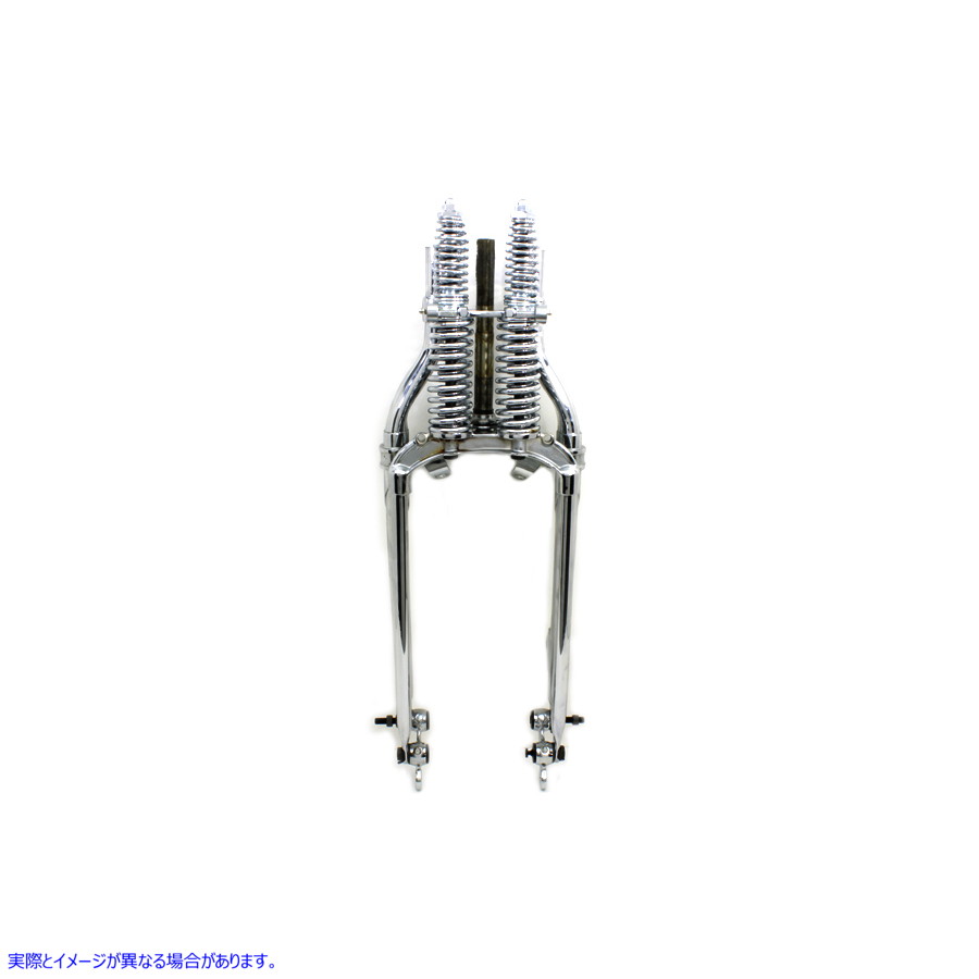 49-2413 18 インチ スプリング フォーク アセンブリ クローム 取寄せ Vツイン 18 inch Spring Fork Assembly Chrome (検索用／