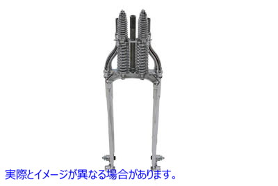 49-2417 22インチインラインスプリングフォーククローム+4インチ 取寄せ Vツイン 22 inch Inline Spring Fork Chrome +4 inch (