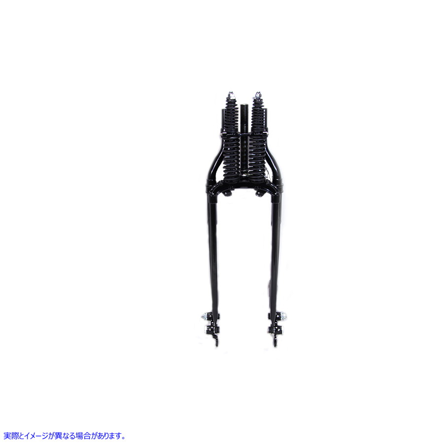 49-2420 22 インチ インライン スプリング フォーク アセンブリ ブラック 22 inch Inline Spring Fork Assembly Black 取寄せ V