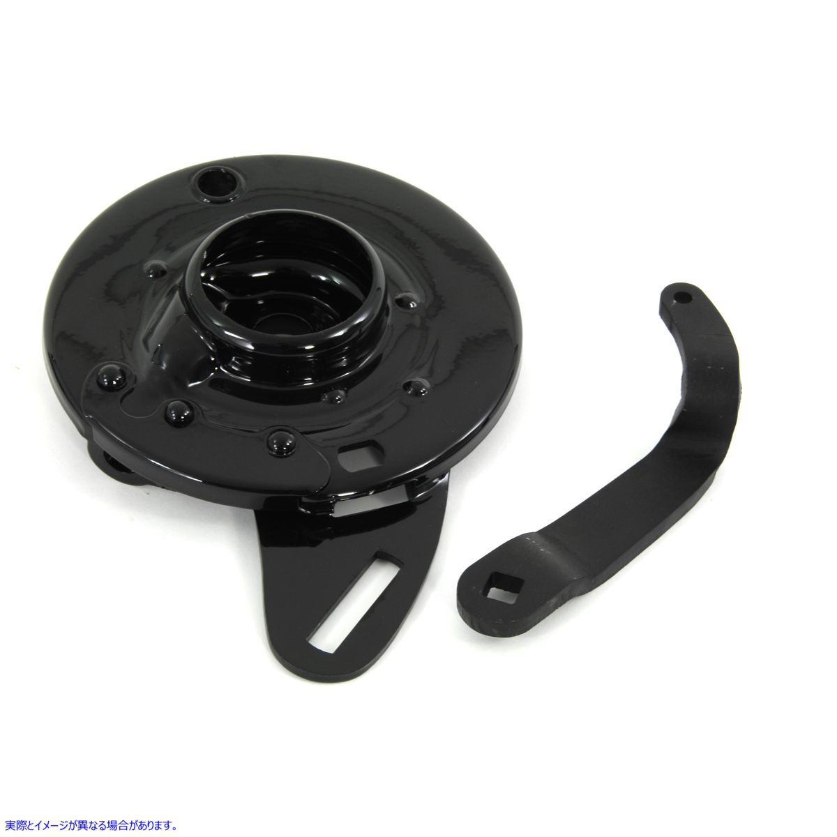 49-2555 WRブラックリアブレーキバッキングプレート WR Black Rear Brake Backing Plate 取寄せ Vツイン (検索用／41652-37 V-Twin