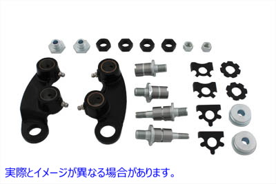 49-2582 74 スプリング フォーク ロッカー キット ブラック 74 Spring Fork Rocker Kit Black 取寄せ Vツイン (検索用／