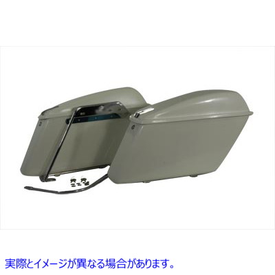 49-2668 レプリカサドルバッグセット ホワイト Replica Saddlebag Set White 取寄せ Vツイン (検索用／