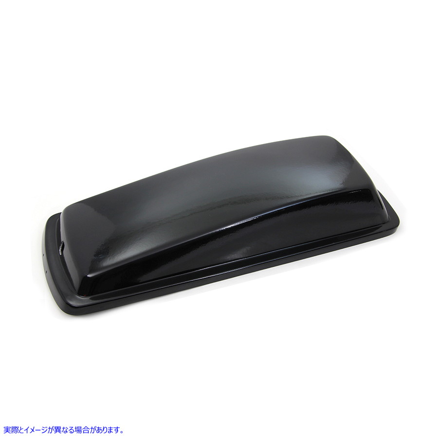 49-2702 黒いプラスチック製の右サドルバッグ蓋 Black Plastic Right Saddlebag Lid 取寄せ Vツイン (検索用／90756-85